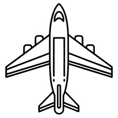 AirPlan line art vector