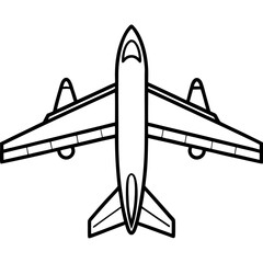 AirPlan line art vector
