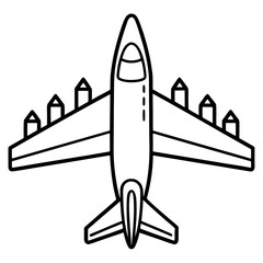 AirPlan line art vector