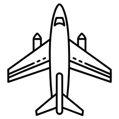 AirPlan line art vector