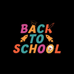 Back to school T shirt design
