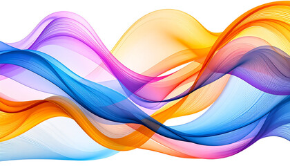 Fototapeta premium Fluid Abstract Shape Pack PNG – Flowing Modern Gradient Elements on Transparent Background