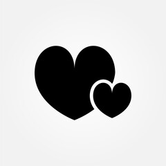 Love and affection icon symbol illustration vector eps10 logo template design 