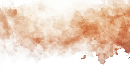 Abstract watercolor wash, soft terracotta hues