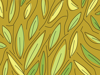 Leaf vector pattern background.eps