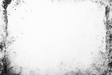 Grunge textured border on white background