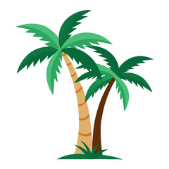 vector illustration of palm trees