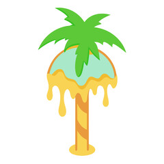 vector illustration of a palm tree