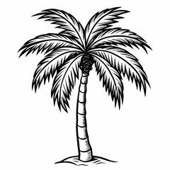 silhouette of palm tree