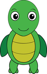 turtle full body clipart vector