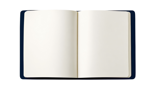 Open notebook, blank pages (1)