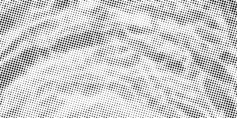 Halftone gradient pattern. Abstract halftone dots background. Monochrome dots pattern. Vector halftone texture. Pop Art, Comic small dots.