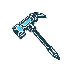 Demolition Hammer Tool Minimalist Vector Illustration Demolition Hammer for breaking walls