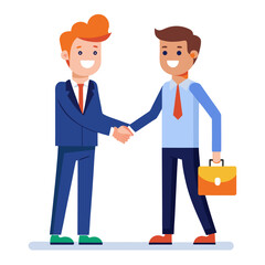 business people shaking hands