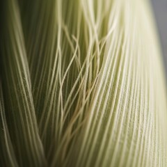 Obraz premium Close-up view of a fresh corn husk, showcasing intricate details.