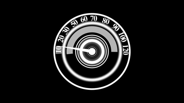 Target with arrow in center circle design on dark background representing business goal and digital concept 4k