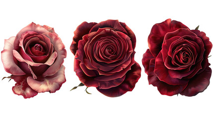 three red roses