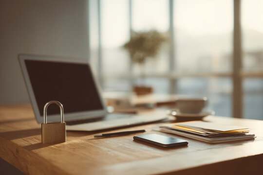 modern workspace showcasing essential elements of credit cards and online payment systems