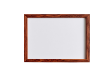 Empty picture frame, light brown wood