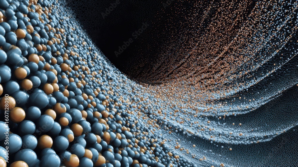 Poster cermet nanopebbles create a scattering pattern visualization, showcasing their distribution and laye