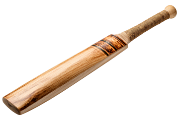 Cricket bat wooden isolated transparent background