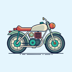Fototapeta premium vector illustration of motorcycle