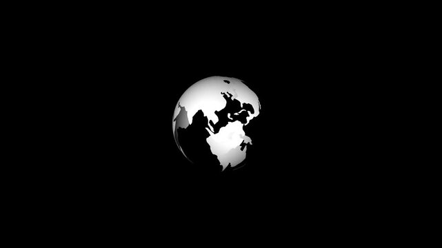 abstract gray globe planet earth .abstract gray globe planet earth. Digital world map with data processing animation over grid background .abstract gray globe planet earth