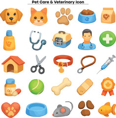 Pet Care & Veterinary Icon