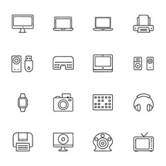 computer and devices icons