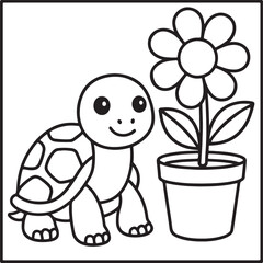 Cozy Moments Bold Line Coloring Page – Relaxing Hygge-Inspired Illustration