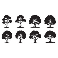 set of trees vector