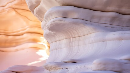 White Rock Formation Abstract Macro Texture background
