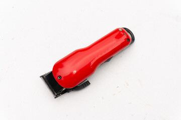 Cordless electric hair clipper isolated on white background