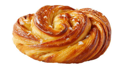 Danish pastry isolated on white background
