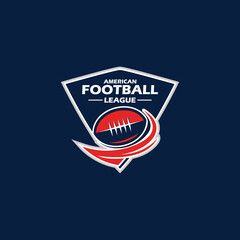 american football logo emblem vector
