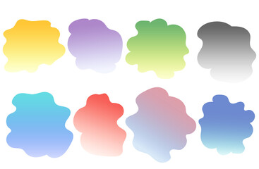 手書きの不気味色　うねうね円形背景