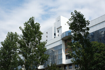 Stunning architecture and lush greenery in the streets of Kyiv