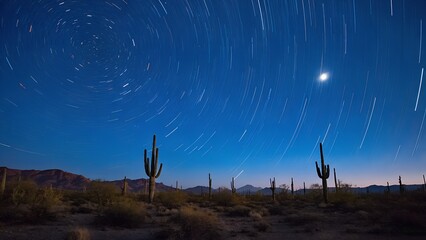 sunrise in the desert