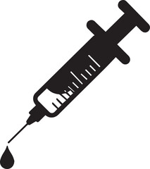 Hypodermic needle and syringe with blood, isolated medical equipment for health care and drug injection