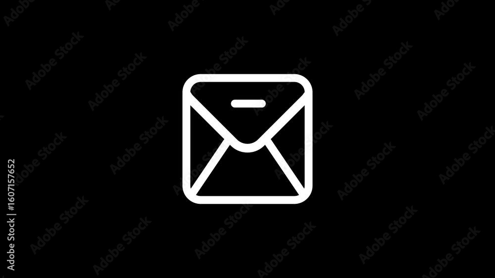 Poster envelope with check mark line icon .delivered mail icons with check mark icons,envelope with confirm