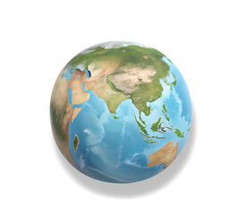 Fototapeta premium Earth globe on white background