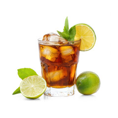 Fototapeta premium Rum isolate on transparent background