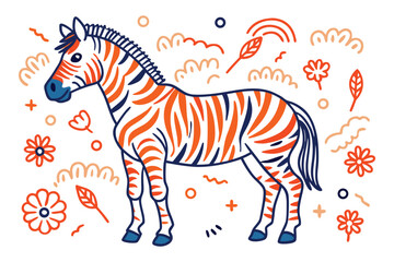 zebra vector illustration