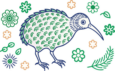 vector illustration of a bird