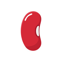 A vibrant red bean, representing a healthy and nutritious food