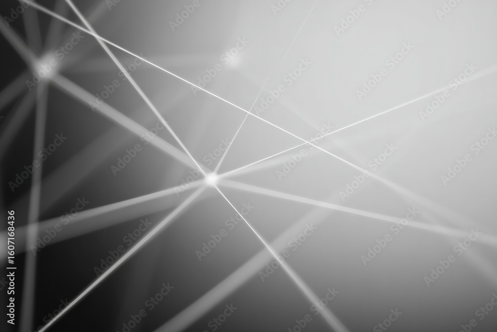 Poster capture essence of interconnected ideas through minimalistic depiction of crisscrossing threads soft