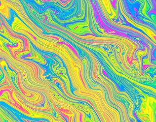 Obraz premium Molten wax river in vibrant shades