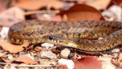 Fototapeta premium Snake in natural habitat