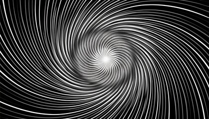 Obraz premium black and white hypnosis spiral background