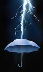 Lightning Strike on Umbrella Concept Art